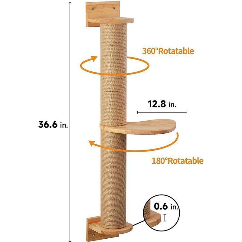 Cat Cordage Of Flax Grab Post Hanging Wall Jumping Platform - Pawtastic Pet Supplies