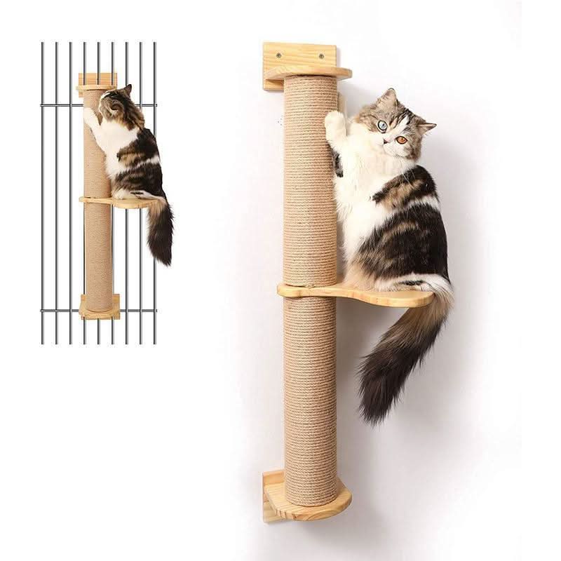 Cat Cordage Of Flax Grab Post Hanging Wall Jumping Platform - Pawtastic Pet Supplies
