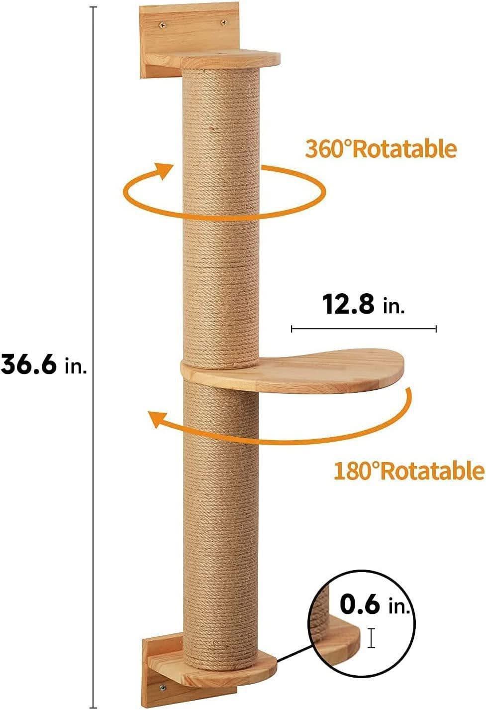 Cat Cordage Of Flax Grab Post Hanging Wall Jumping Platform - Pawtastic Pet Supplies