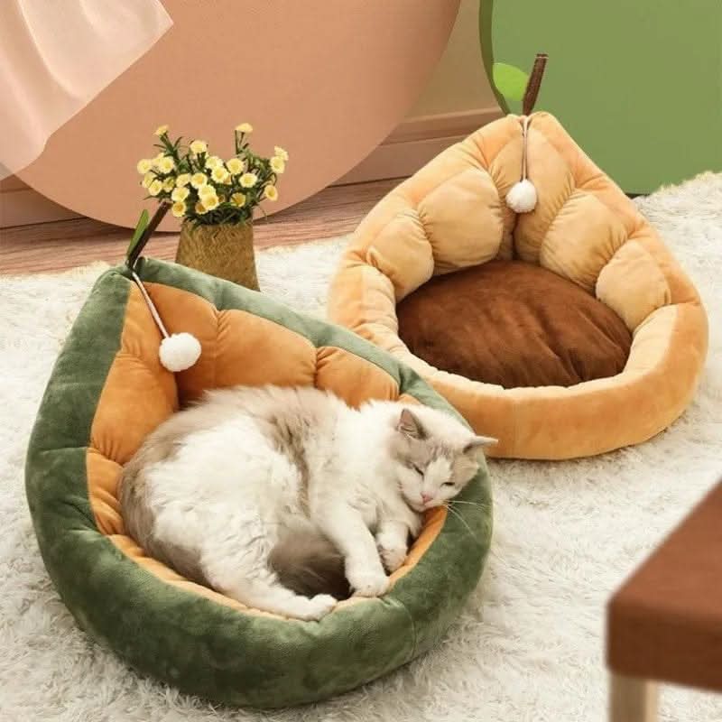 Cute Cat Kitten House Warm Soft Winter Cotton Pet Dog Cat Bed Kennel Cozy Nest