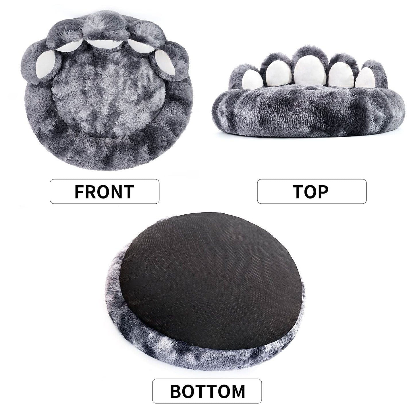 Digger's Accessory Adorable Bear Paw-Shaped Plush Pet Bed, Cozy Sofa for Small & Medium Dogs and Indoor Cats"