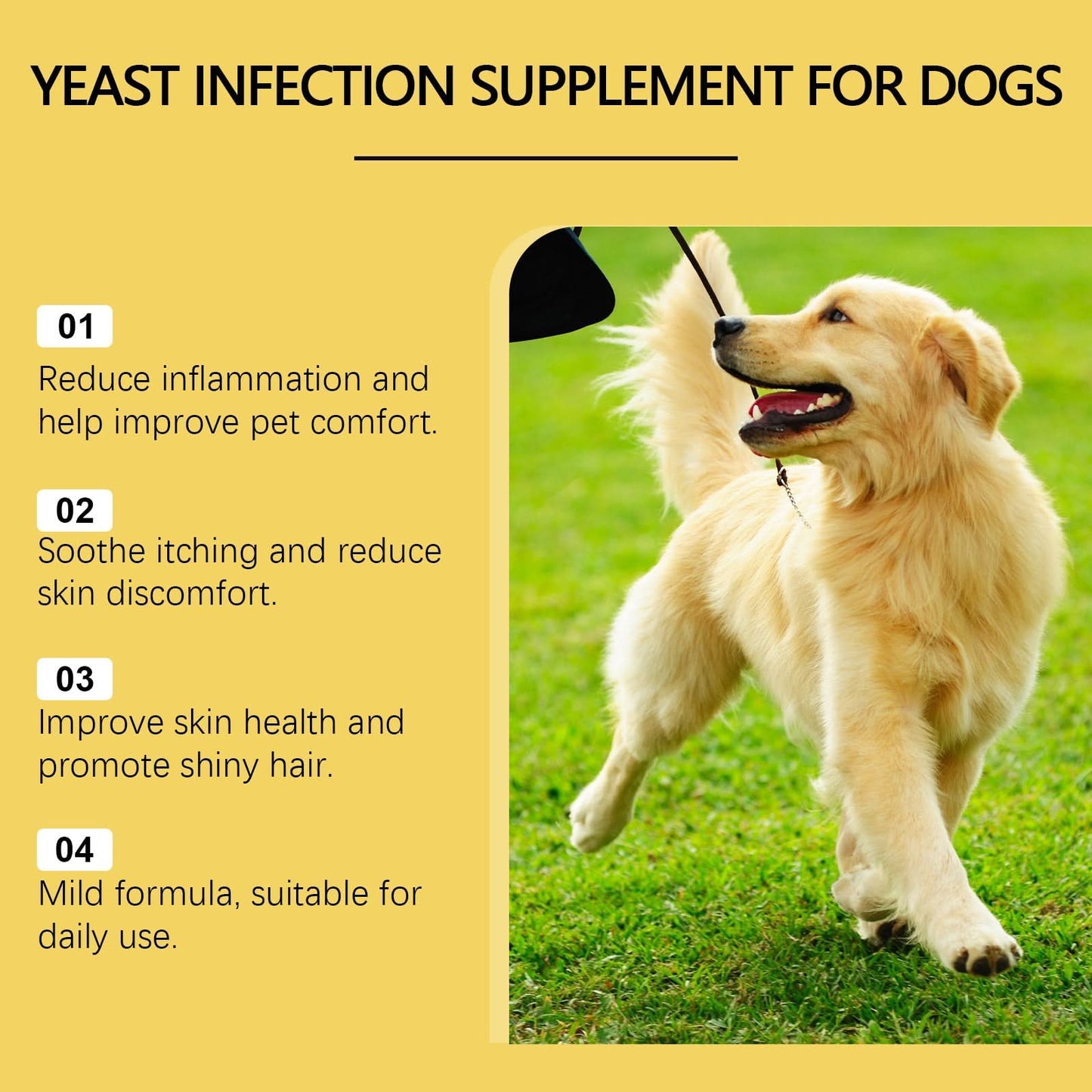 Herbal Yeast Supplement For Relieving Pet External Skin Care - Pawtastic Pet Supplies