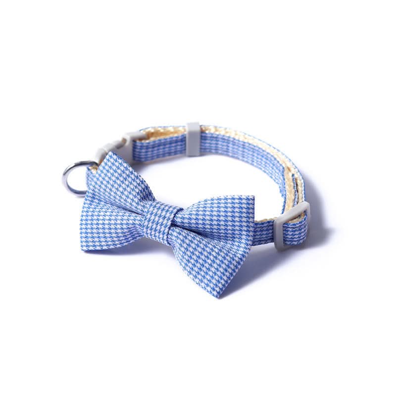 Pet Collar Houndstooth Bow Collar - Pawtastic Pet Supplies