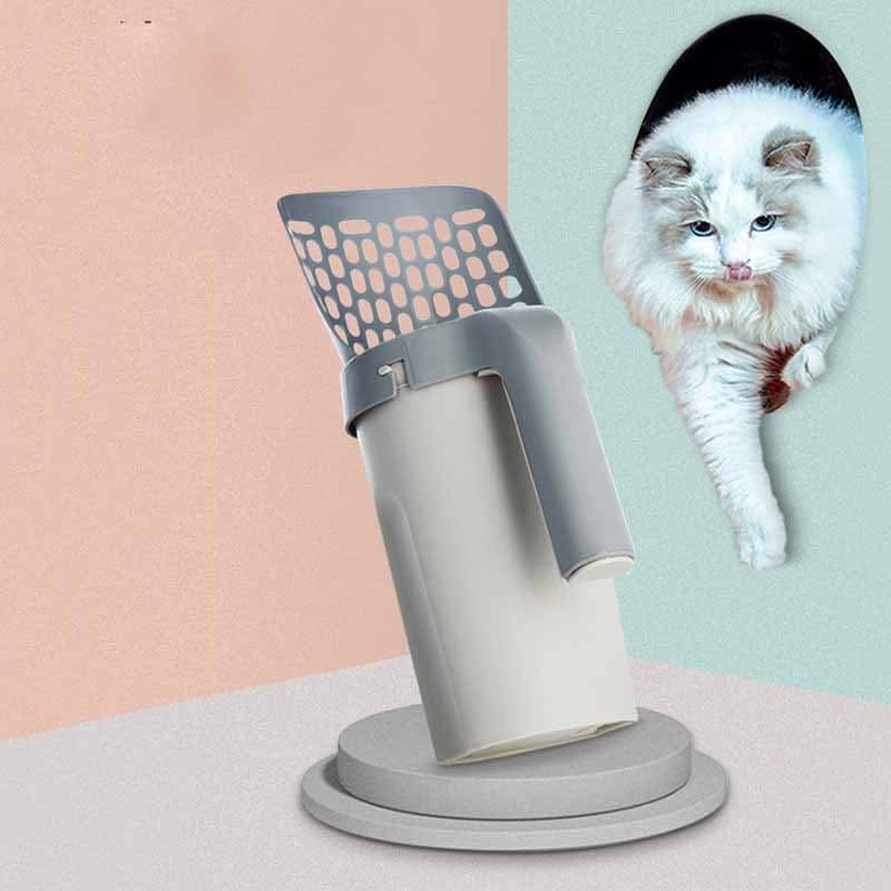 Removable Plastic Integrated Cat Litter Scoop Set - Pawtastic Pet Supplies