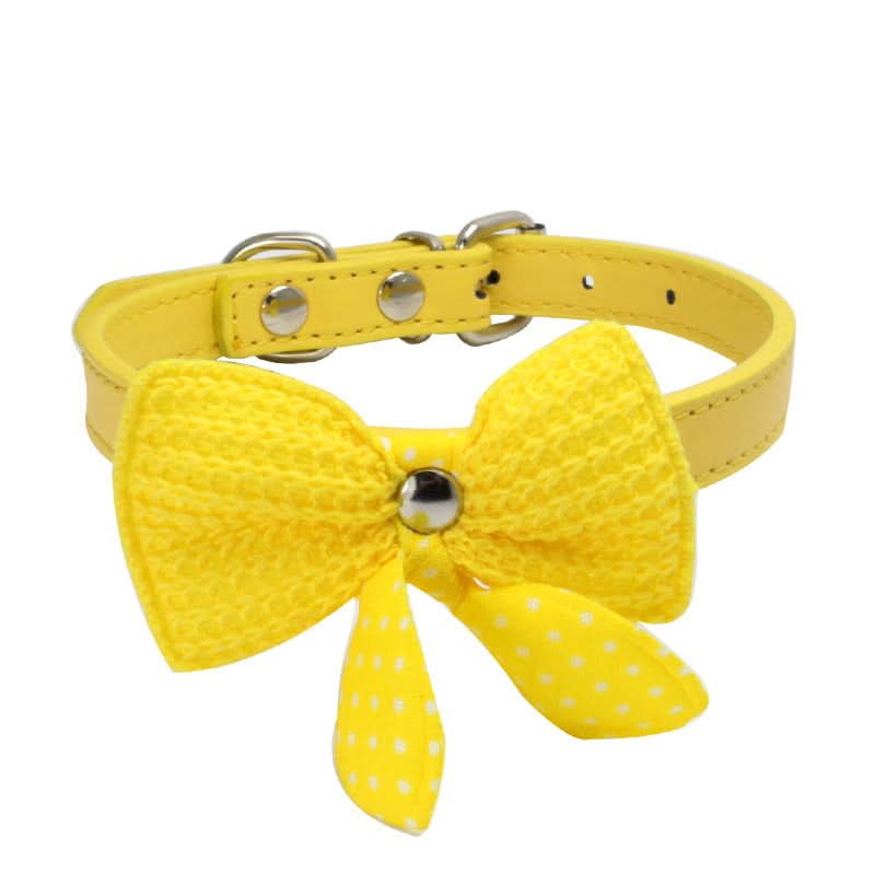 Wool Knitted Bow Pet Collar - Pawtastic Pet Supplies