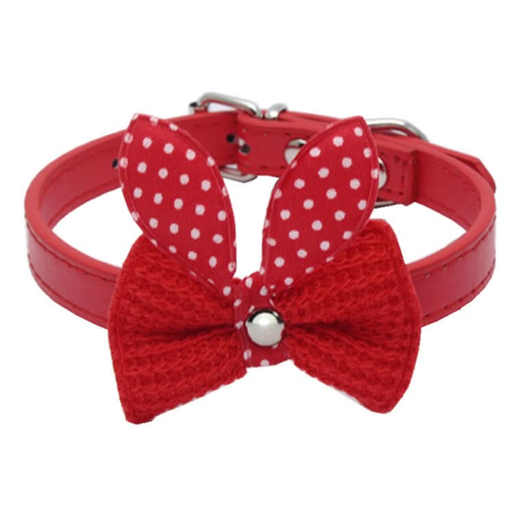 Wool Knitted Bow Pet Collar - Pawtastic Pet Supplies
