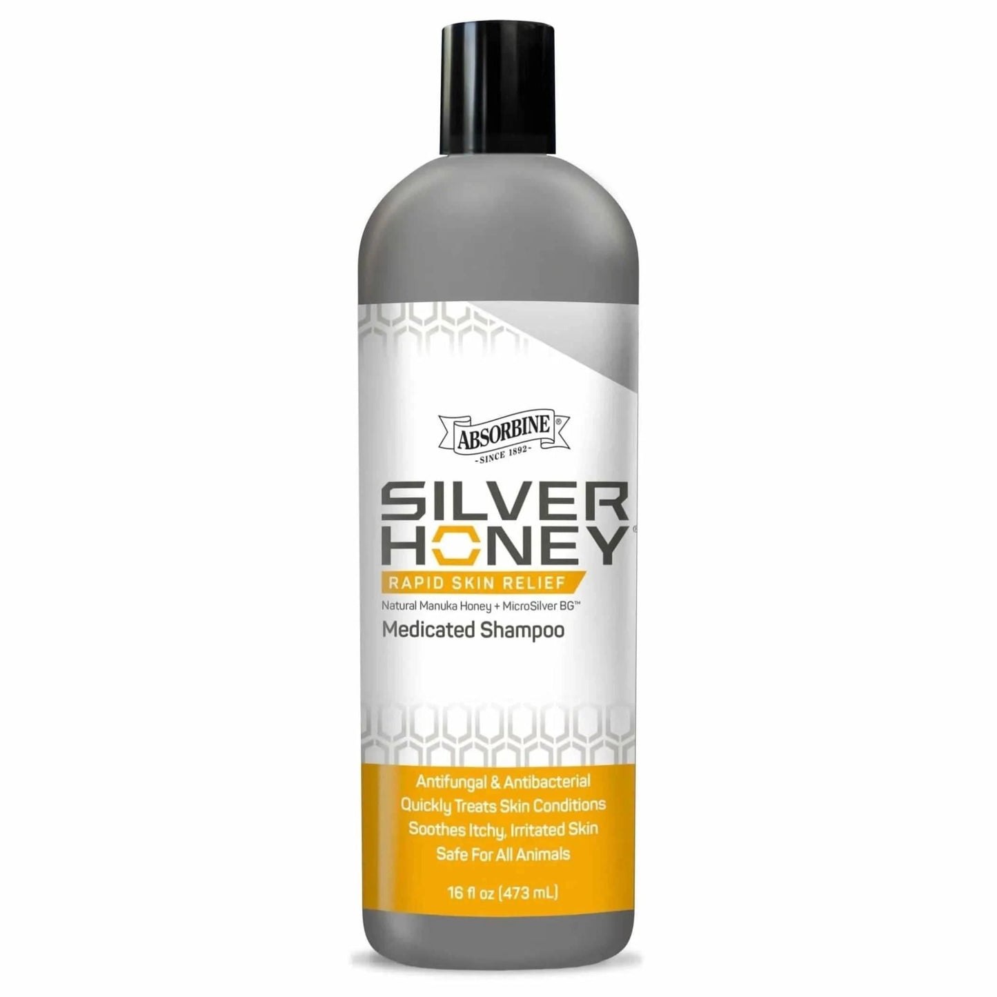 Absorbine Pet - Silver Honey Rapid Skin Relief Medicated Shampoo, 16 fl oz - Pawtastic Pet Supplies