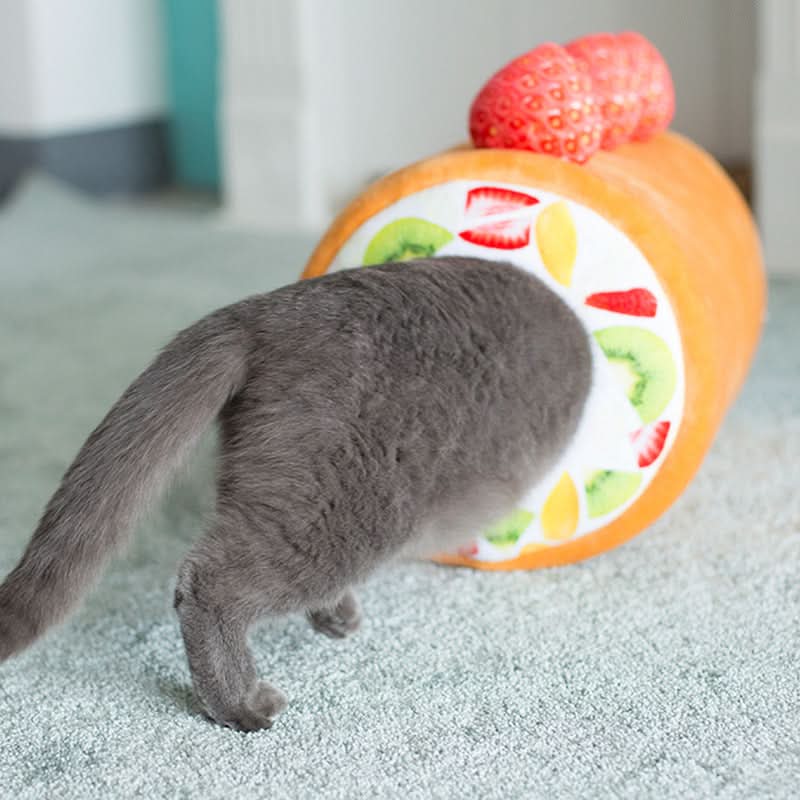 Cake roll cat bed - Pawtastic Pet Supplies