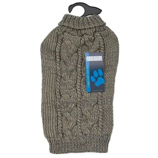 CC Cable Knit Sweater L Chive - Pawtastic Pet Supplies