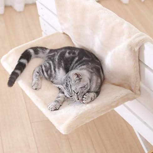 "Cozy Iron Frame Cat Radiator Hammock , Warm Plush Hanging Bed for Small Pets - Pawtastic Pet Supplies