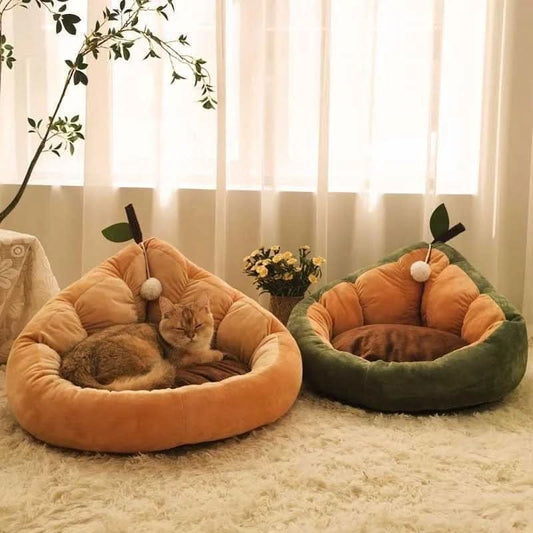 Cute Cat Kitten House Warm Soft Winter Cotton Pet Dog Cat Bed Kennel Cozy Nest