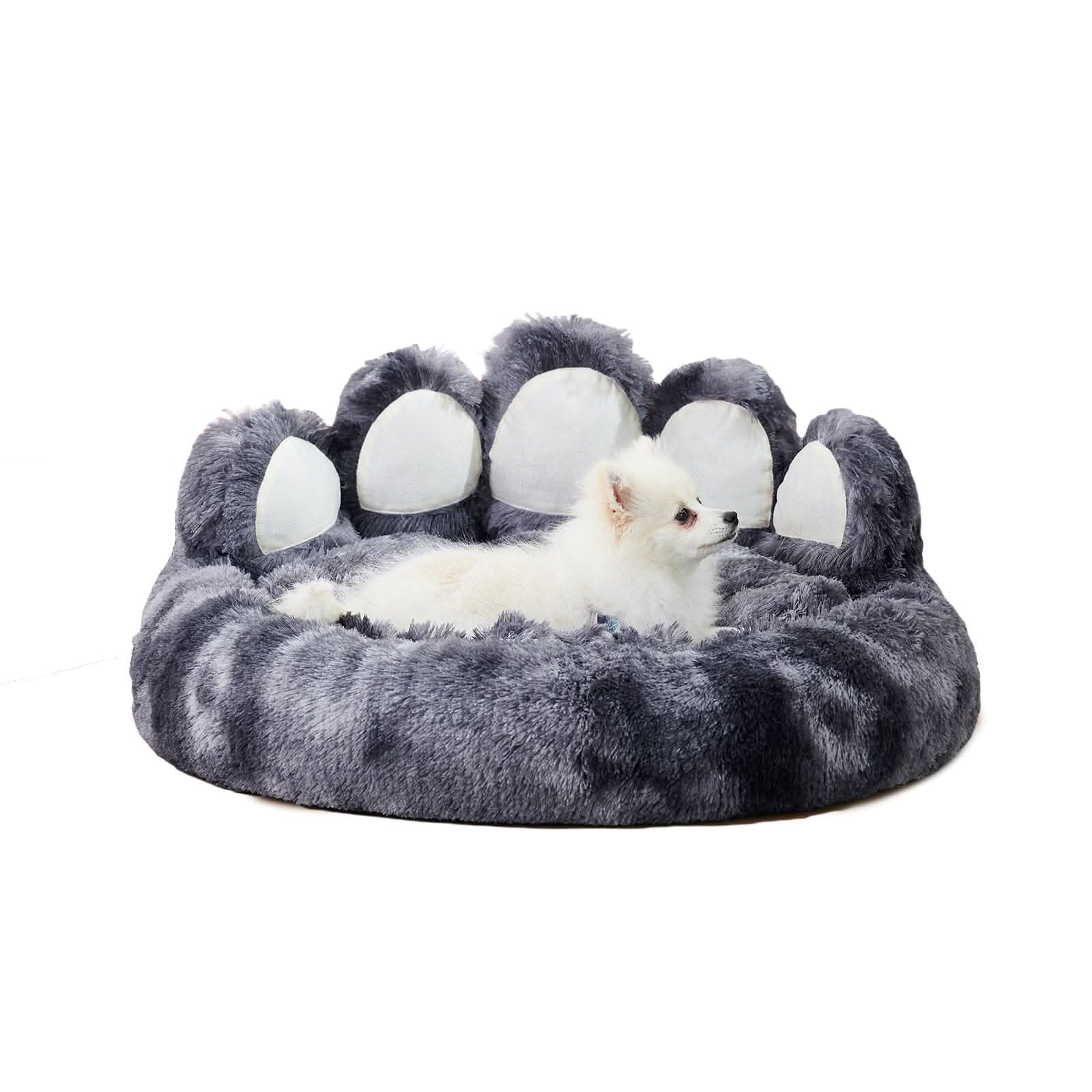 Digger's Accessory Adorable Bear Paw-Shaped Plush Pet Bed, Cozy Sofa for Small & Medium Dogs and Indoor Cats"