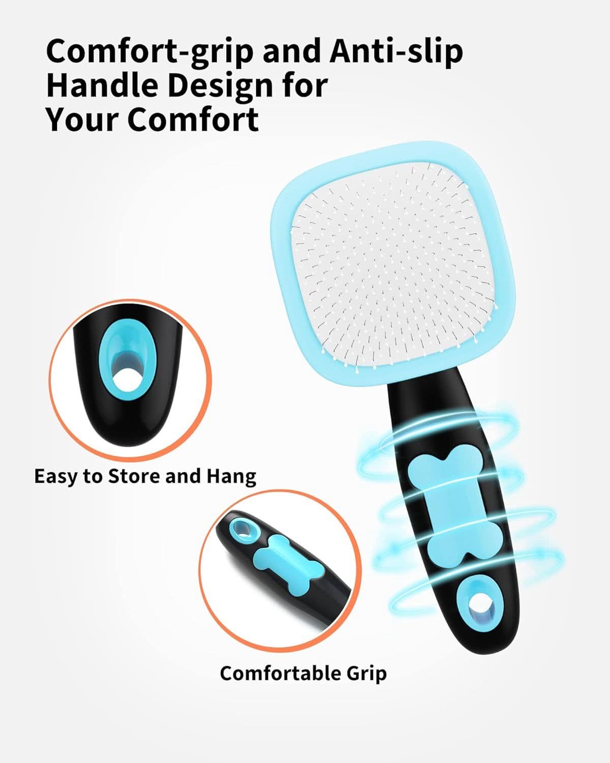 Dog Brush Cat Brush Pet Grooming Brush - Shedding Grooming Tools - Pawtastic Pet Supplies