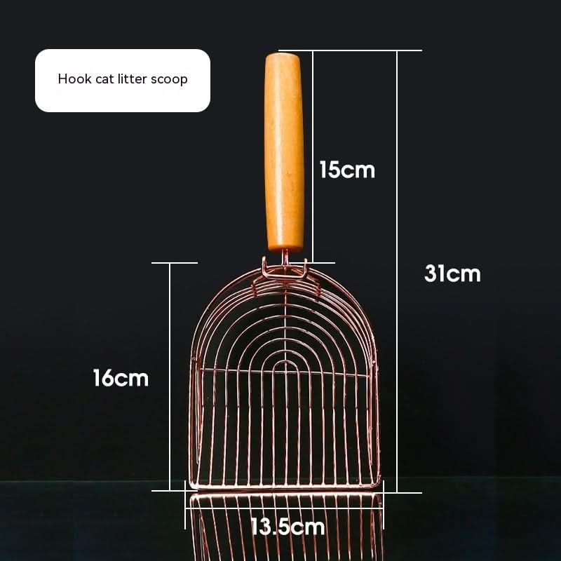 Household Fashion Simple Metal Cat Litter Scoop - Pawtastic Pet Supplies