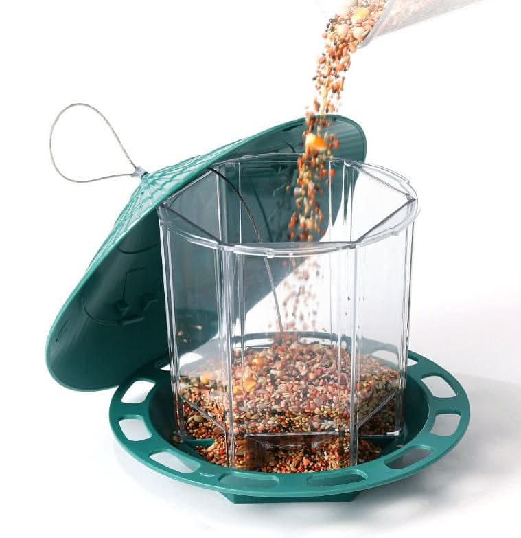 Outdoor Garden Hanging Transparent Bird Feeder - Pawtastic Pet Supplies