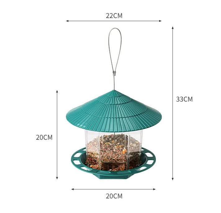 Outdoor Garden Hanging Transparent Bird Feeder - Pawtastic Pet Supplies
