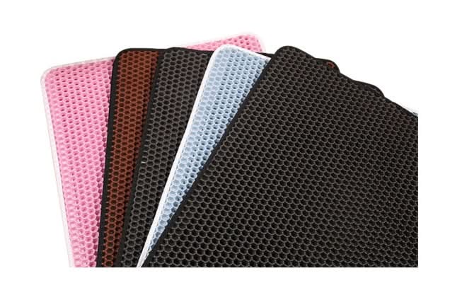 Pet Cat Litter Mat Pet Supplies EVA Double Cat Litter Mat - Pawtastic Pet Supplies