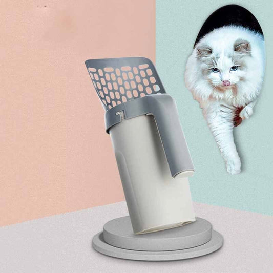Removable Plastic Integrated Cat Litter Scoop Set - Pawtastic Pet Supplies