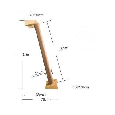 Solid Wood Large Cat Climbing Frame Cat Litter Cat Tree One Cat Shelf - Pawtastic Pet Supplies