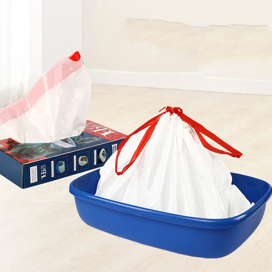 Thick Drawstring Cat Litter Box Garbage Bag - Pawtastic Pet Supplies