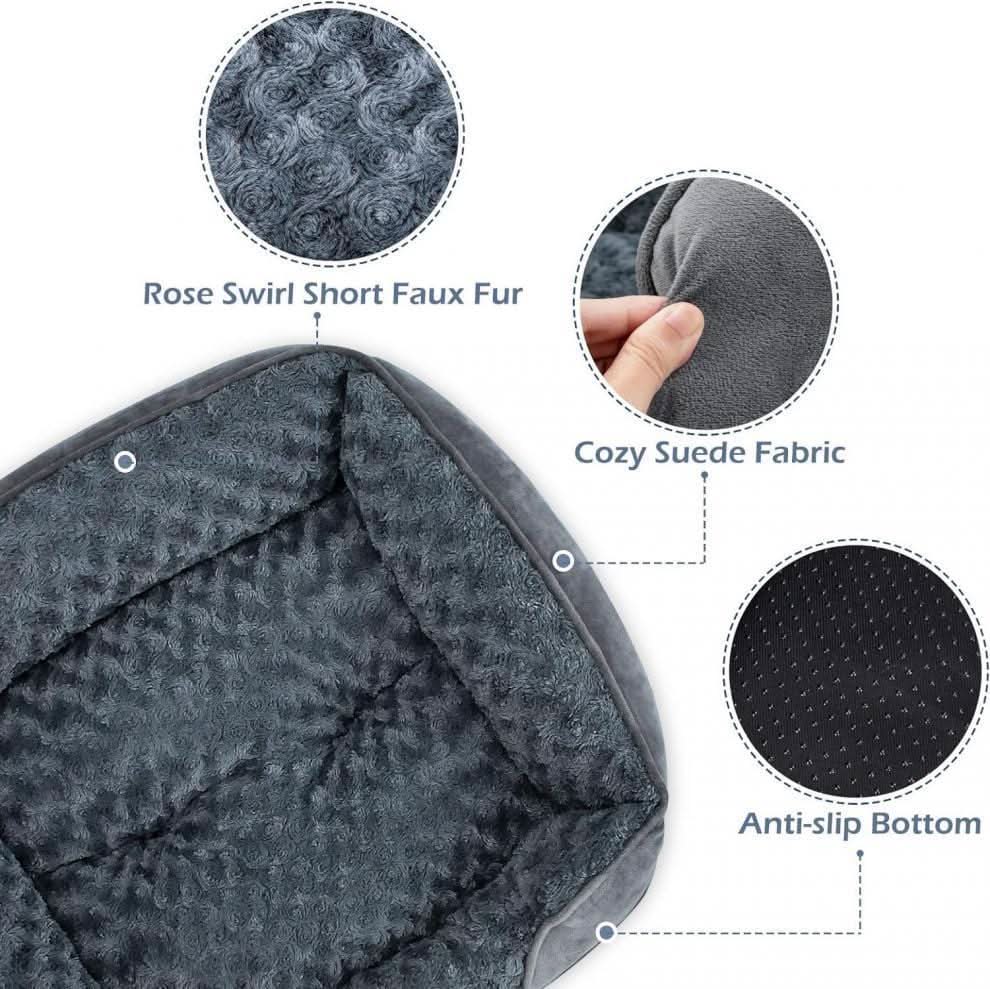 Warm Plush Dog Bed for Small to Large Breeds, Cozy Kennel Nest Pawtastic Pet Supplies