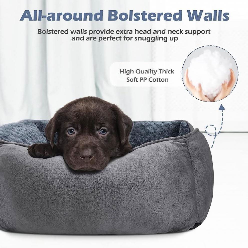 Warm Plush Dog Bed for Small to Large Breeds, Cozy Kennel Nest Pawtastic Pet Supplies