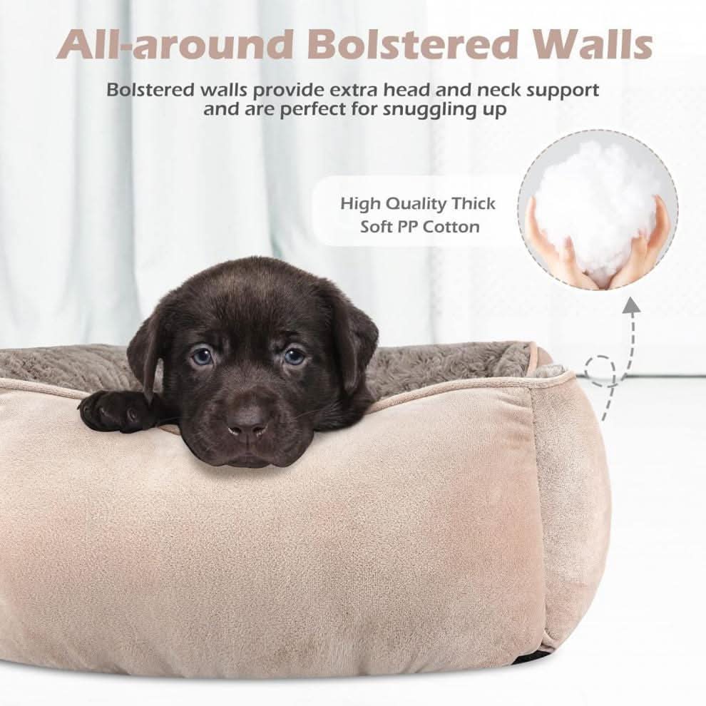Warm Plush Dog Bed for Small to Large Breeds, Cozy Kennel Nest Pawtastic Pet Supplies