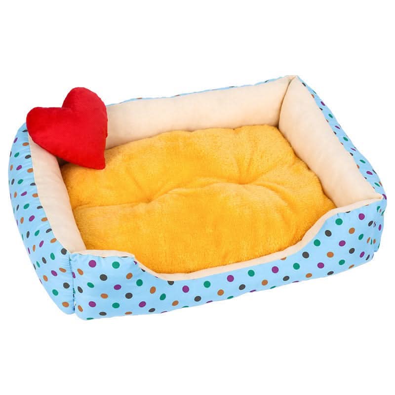 Washable Medium Dog Sleeping Mat, Soft Plush Crate Pad with Anti - Slip Bottom