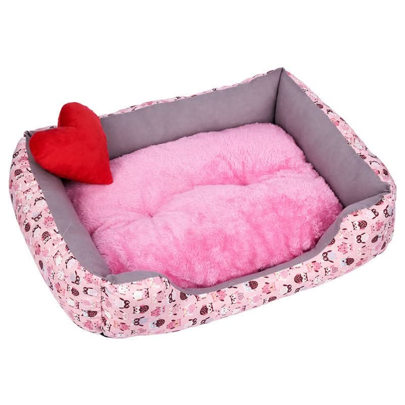 Washable Medium Dog Sleeping Mat, Soft Plush Crate Pad with Anti - Slip Bottom