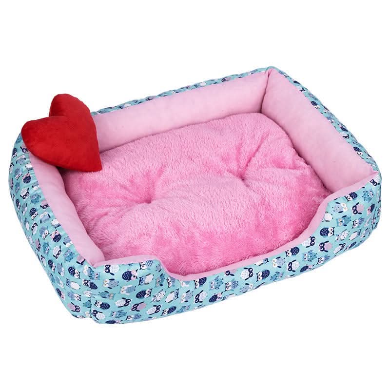 Washable Medium Dog Sleeping Mat, Soft Plush Crate Pad with Anti - Slip Bottom