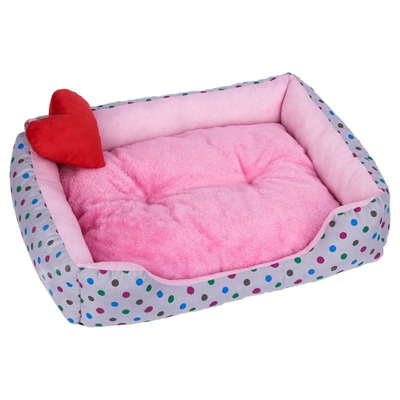 Washable Medium Dog Sleeping Mat, Soft Plush Crate Pad with Anti - Slip Bottom