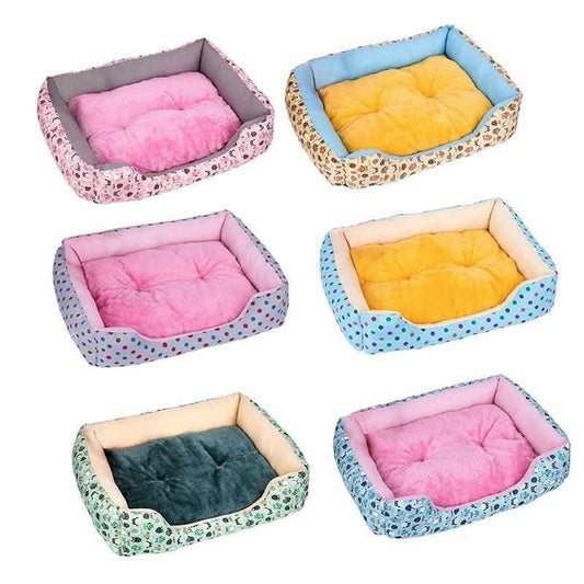 Washable Medium Dog Sleeping Mat, Soft Plush Crate Pad with Anti - Slip Bottom