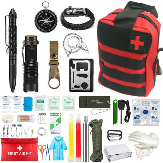 Wilderness Survival First Aid Outdoor Survival Emergency Kit - Pawtastic Pet Supplies