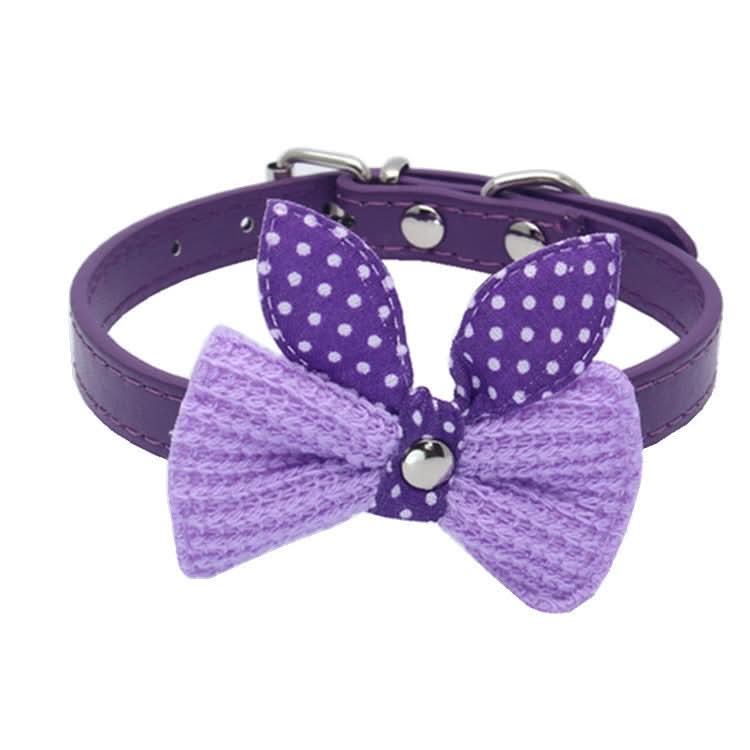Wool Knitted Bow Pet Collar - Pawtastic Pet Supplies